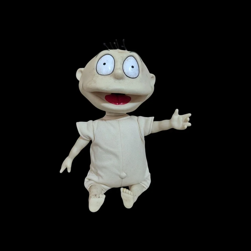 Vintage 1997 Mattel Tommy Pickles Rugrats Doll baby‎ makes sound  11